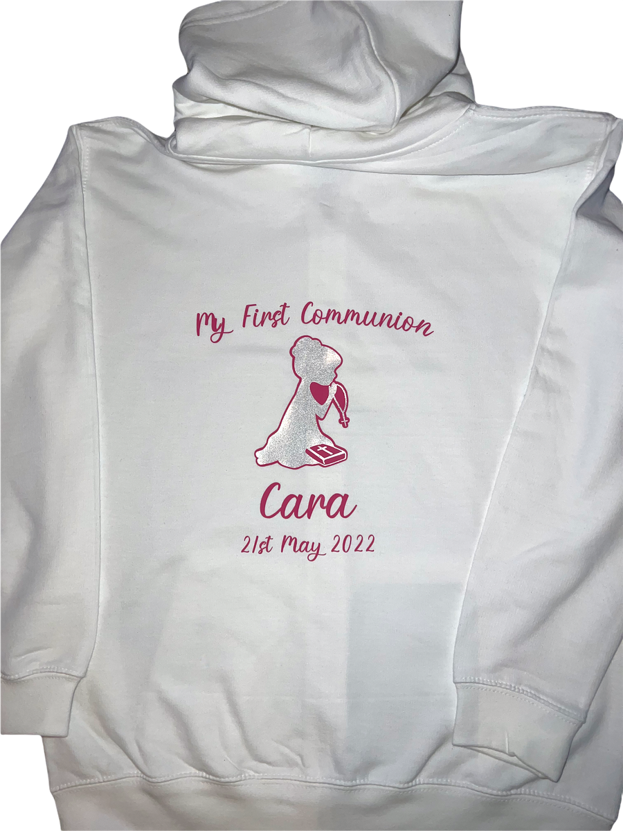 First Holy Communion Zip up Hoodie Communion Girl -  Israel